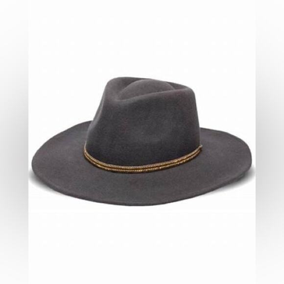 Nikki Beach Gray Wool UPF 50+ Micah Wide Brim Hat